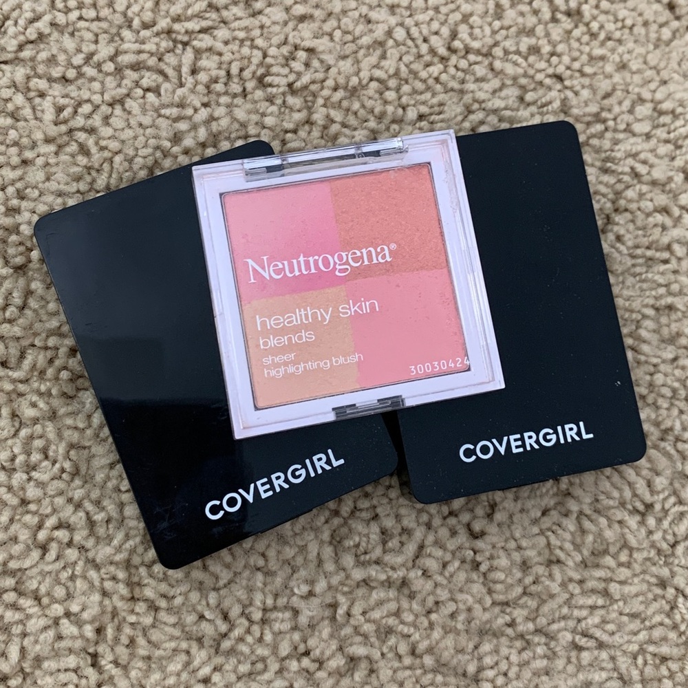 3 Only Used Once Blush! Neutrogena, Cover Girl